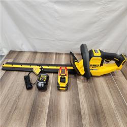LIKE NEW! - FLEXVOLT 60V MAX 26 in. Brushless Cordless Battery Powered Hedge Trimmer Kit with (1) FLEXVOLT 2 Ah Battery Charger