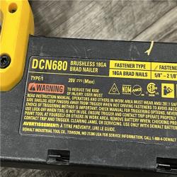 AS-IS DEWALT 20V MAX XR Lithium-Ion Electric Cordless 18-Gauge Brad Nailer (Tool Only)