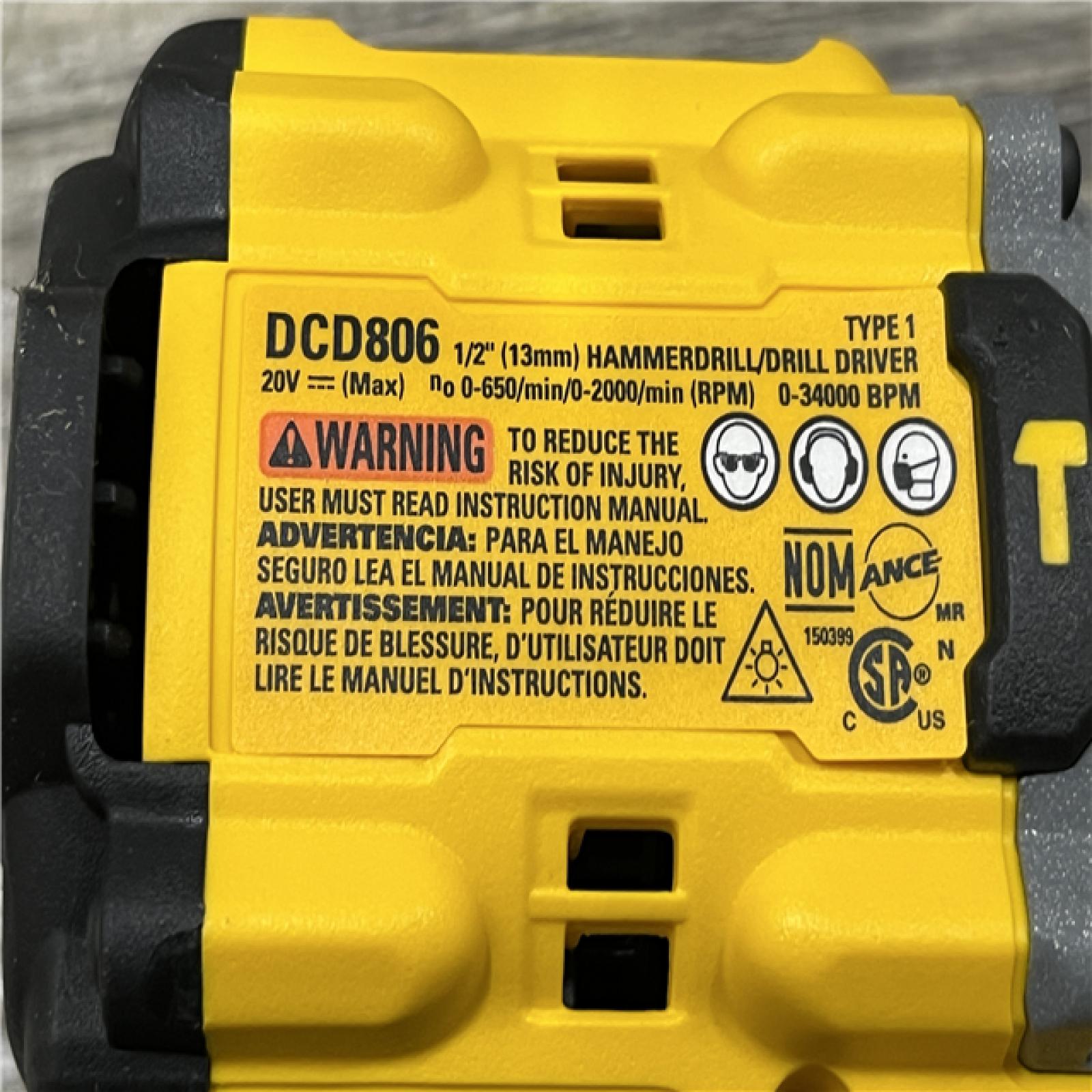 AS-IS DEWALT 20V XR Brushless Cordless 1/2 in. Hammer Drill (Tool-Only)