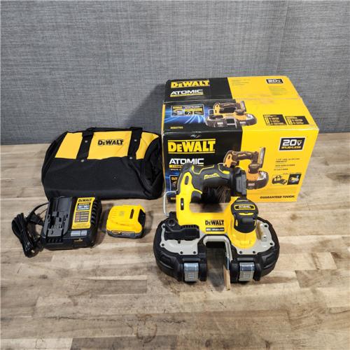 HOUSTON LOCATION - AS-IS DeWalt 20V MAX ATOMIC Cordless Brushless Compact Band Saw Kit (Battery & Charger)