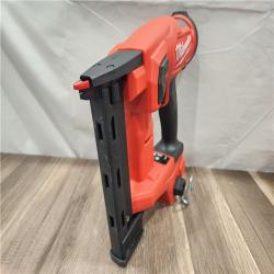 AS-IS- MILWAUKEE FUEL 18V Cordless 18-Gauge 1/4 in. Narrow Crown Stapler (Tool-Only)
