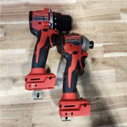 HOUSTON LOCATION - AS-IS Milwaukee 18-Volt Lithium-Ion Brushless Cordless Compact Hammer Drill/Impact Combo Kit