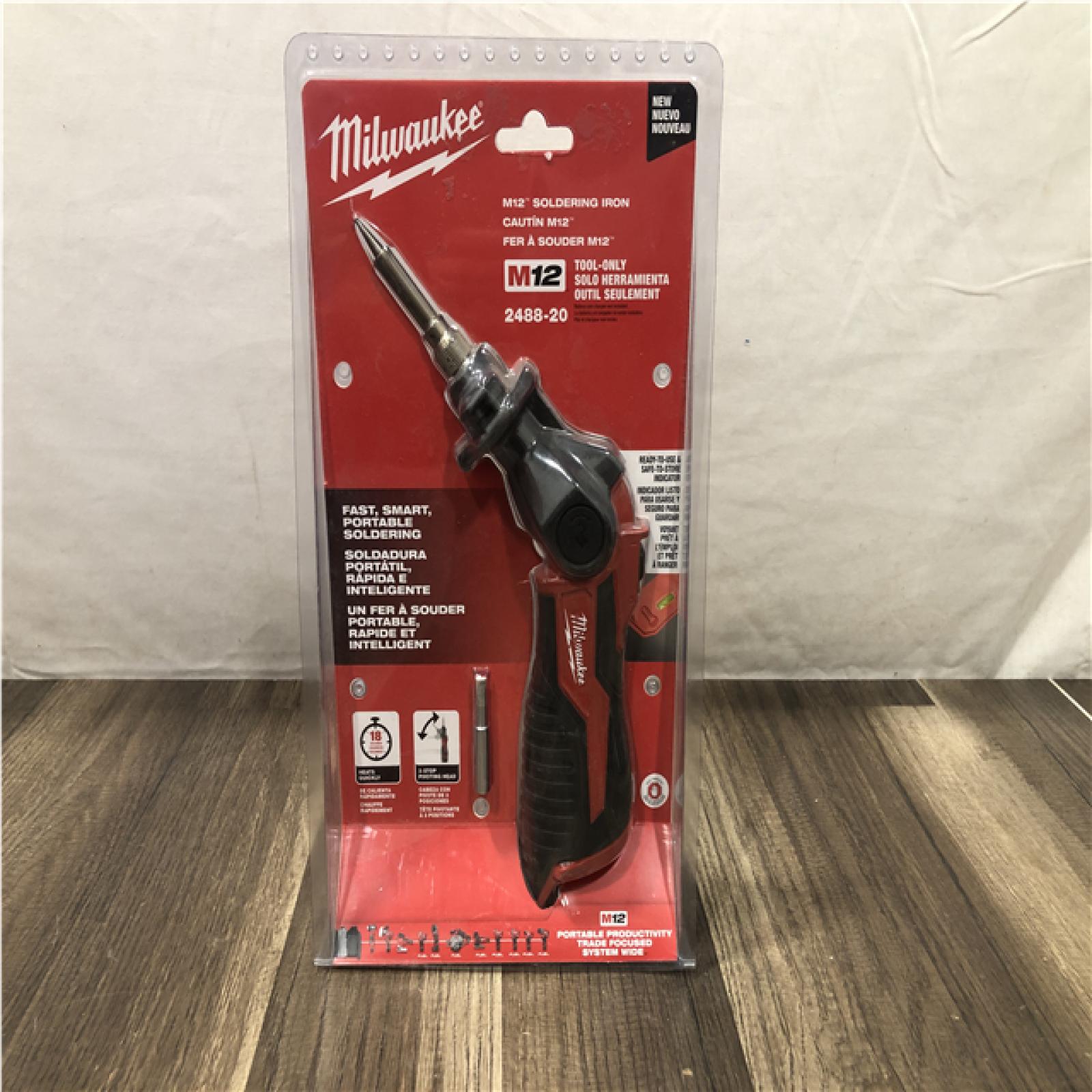 NEW - Milwaukee 12-Volt Lithium-Ion Cordless Soldering Iron (Tool-Only)