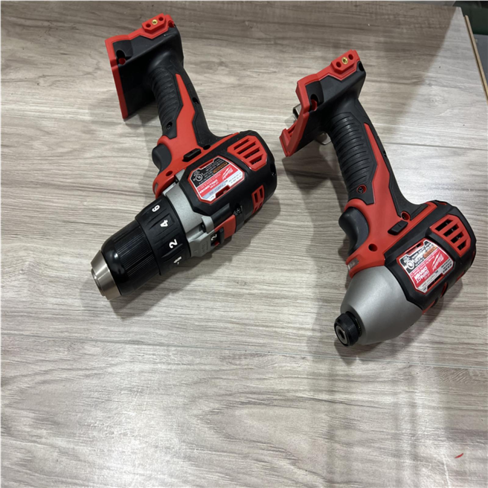 AS-IS Milwaukee 18V Lithium-Ion Cordless Drill Driver/Impact Driver Combo Kit