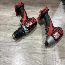 AS-IS Milwaukee 18V Lithium-Ion Cordless Drill Driver/Impact Driver Combo Kit