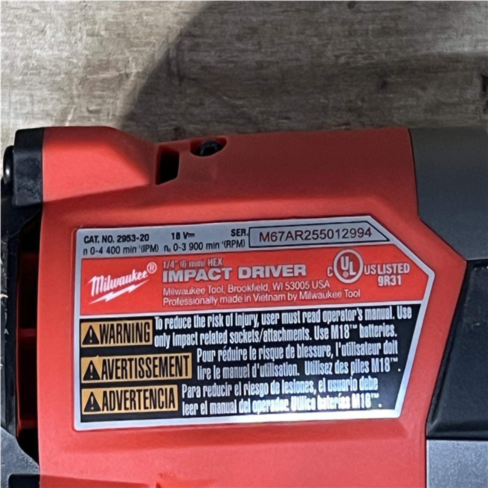 Houston Location AS-IS Milwaukee FUEL Impact Driver
