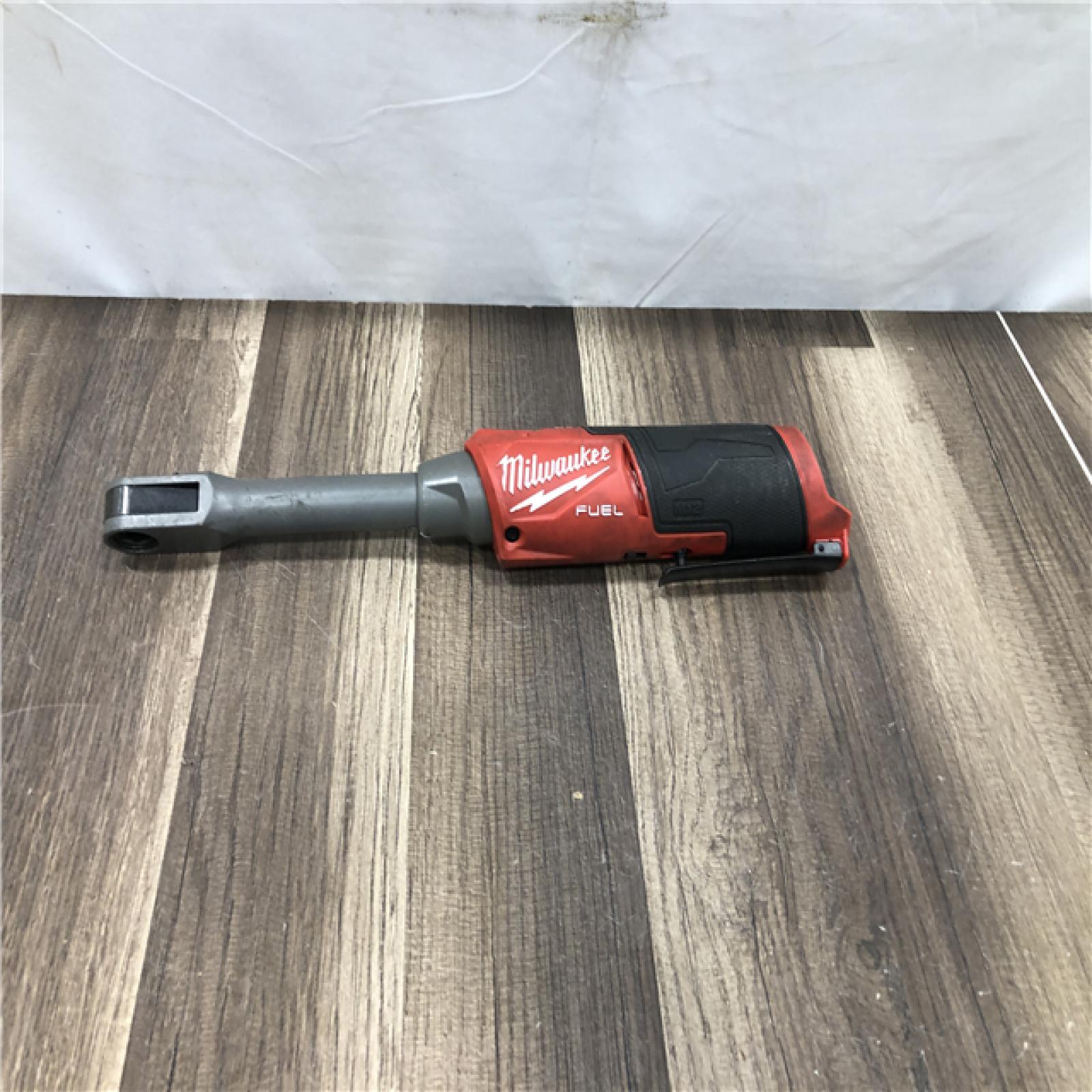 AS-IS Milwaukee FUEL INSIDER 12V Lithium-Ion Brushless Cordless 1/4 in. - 3/8 in. Extended Reach Box Ratchet (Tool-Only)