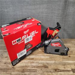 HOUSTON LOCATION - AS-IS (APPEARS LIKE NEW) Milwaukee FUEL 18V Lithium-Ion Cordless Brushless 6-1/2 in. Plunge Cut Track Saw (Tool-Only)