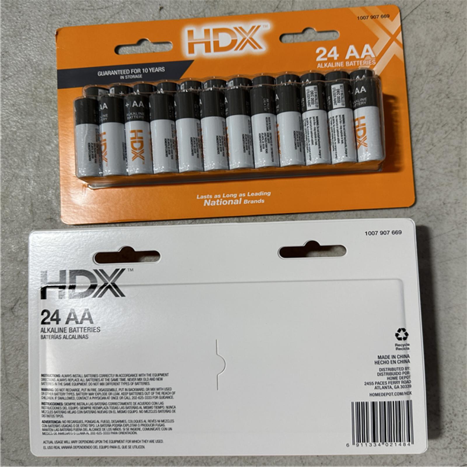 California New HDX 24 AA Alkaline Batteries (1 Box/8 Pack/24 Batteries