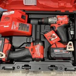 NEW - Milwaukee FUEL 18V Lithium-Ion Brushless Cordless Hammer Drill and Impact Driver Combo Kit