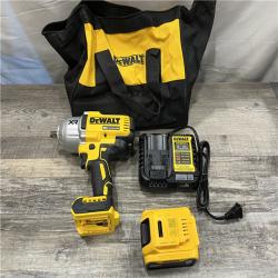 AS-IS DEWALT 20V MAX Lithium-Ion Cordless 1/2 in. Impact Wrench Kit
