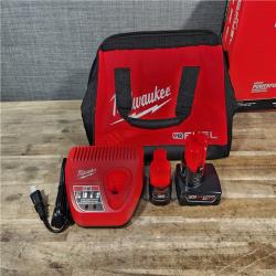 HOUSTON LOCATION - AS-IS Milwaukee FUEL 12-Volt Lithium-Ion Brushless Cordless Hammer Drill and Impact Driver Combo Kit