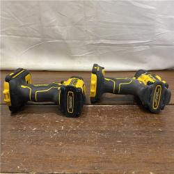 AS-IS DEWALT 20V MAX XR Hammer Drill and ATOMIC Impact Driver 2 Tool Cordless Combo Kit with (2) 4.0Ah Batteries, Charger, and Bag