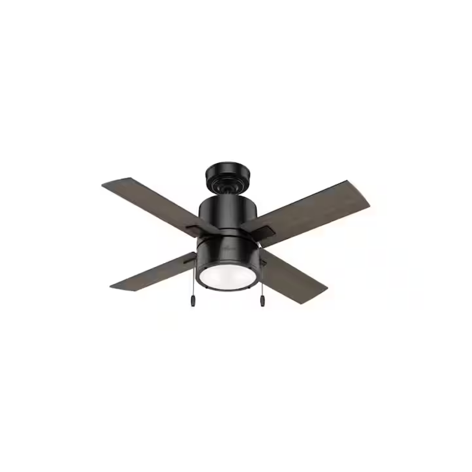 DALLAS LOCATION - Hunter Beck 42 in. LED Indoor Matte Black Ceiling Fan with Light PALLET-(60 UNITS)