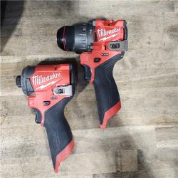 HOUSTON LOCATION - AS-IS Milwaukee 3497-22 12V Brushless Hammer Drill and Impact Driver Combo Kit