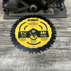 AS-IS DEWALT FLEXVOLT 60V MAX Cordless Brushless 7-1/4 in. Circular Saw with Brake (Tool Only)