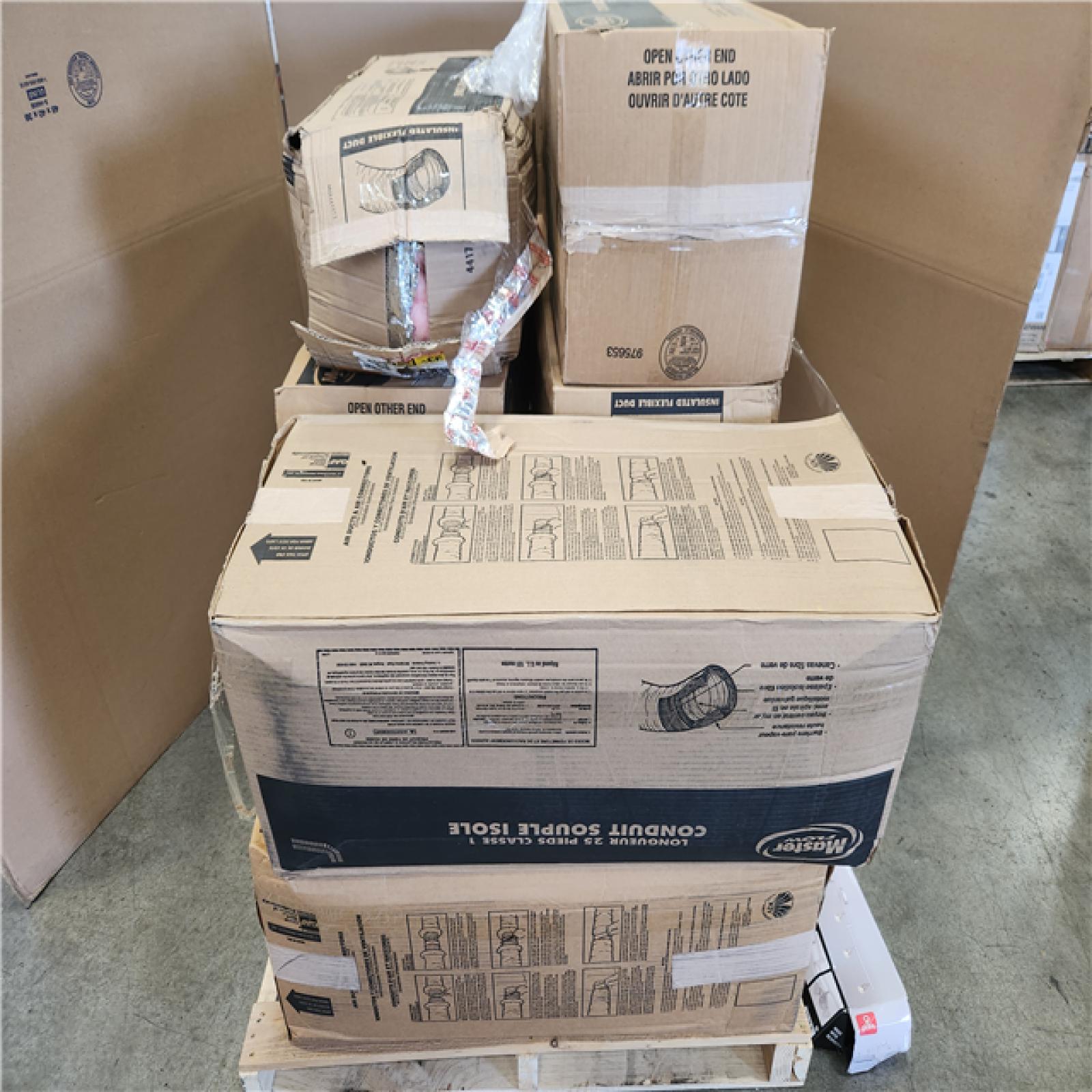 Phoenix Master Flow 7 in. x 25 ft. Insulated Flexible Duct R8 Silver Jacket Pallet (8-Ducts)