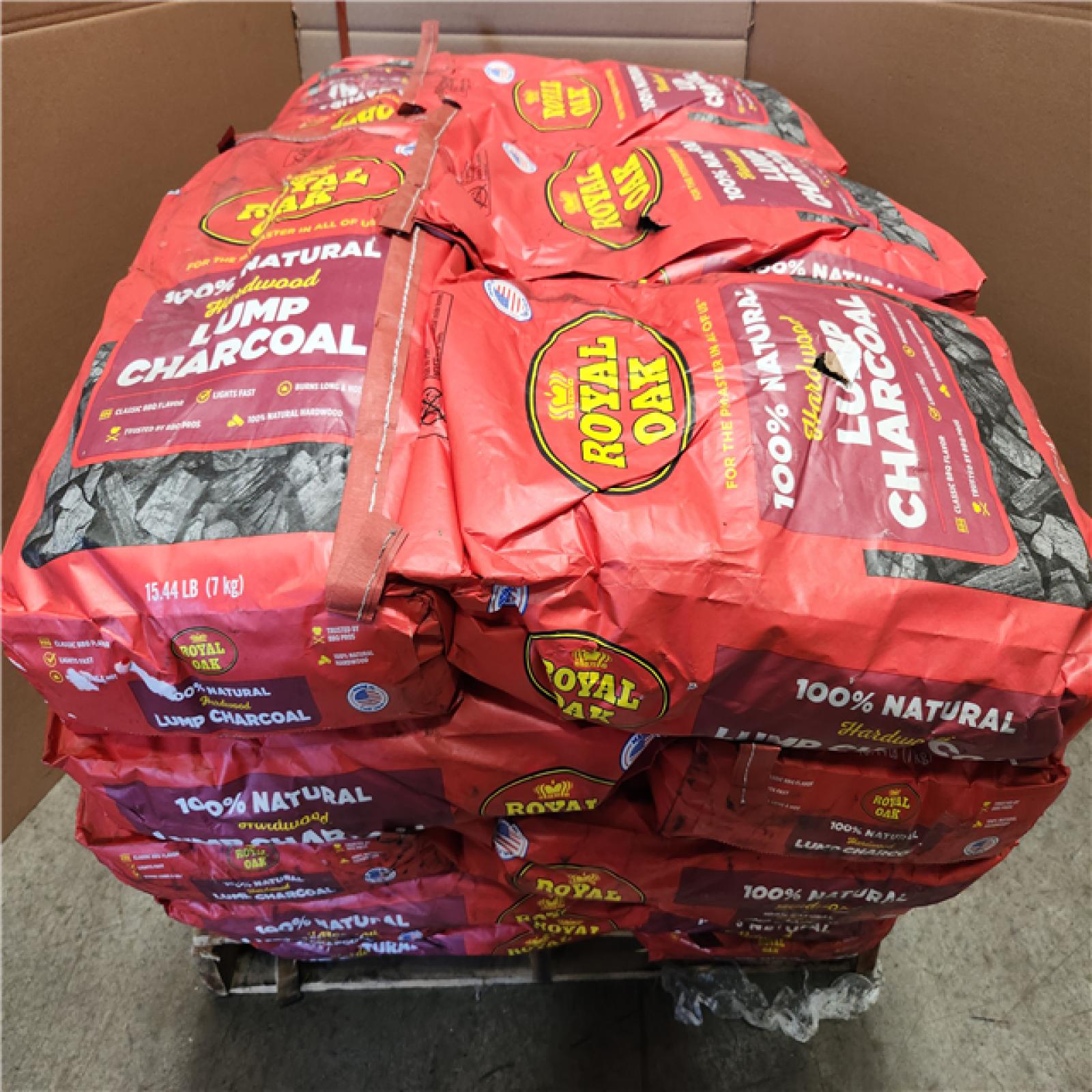 Phoenix Location NEW Royal Oak 15.44 lbs. 100% All Natural Hardwood Lump Charcoal Pallet (30-Bags)