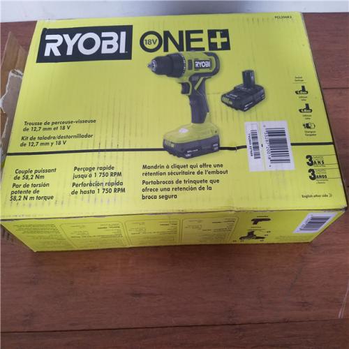 California NEW Ryobi One+ 18V 1/2 Drill/Driver Kit  includes (2) Batteries & Charger
