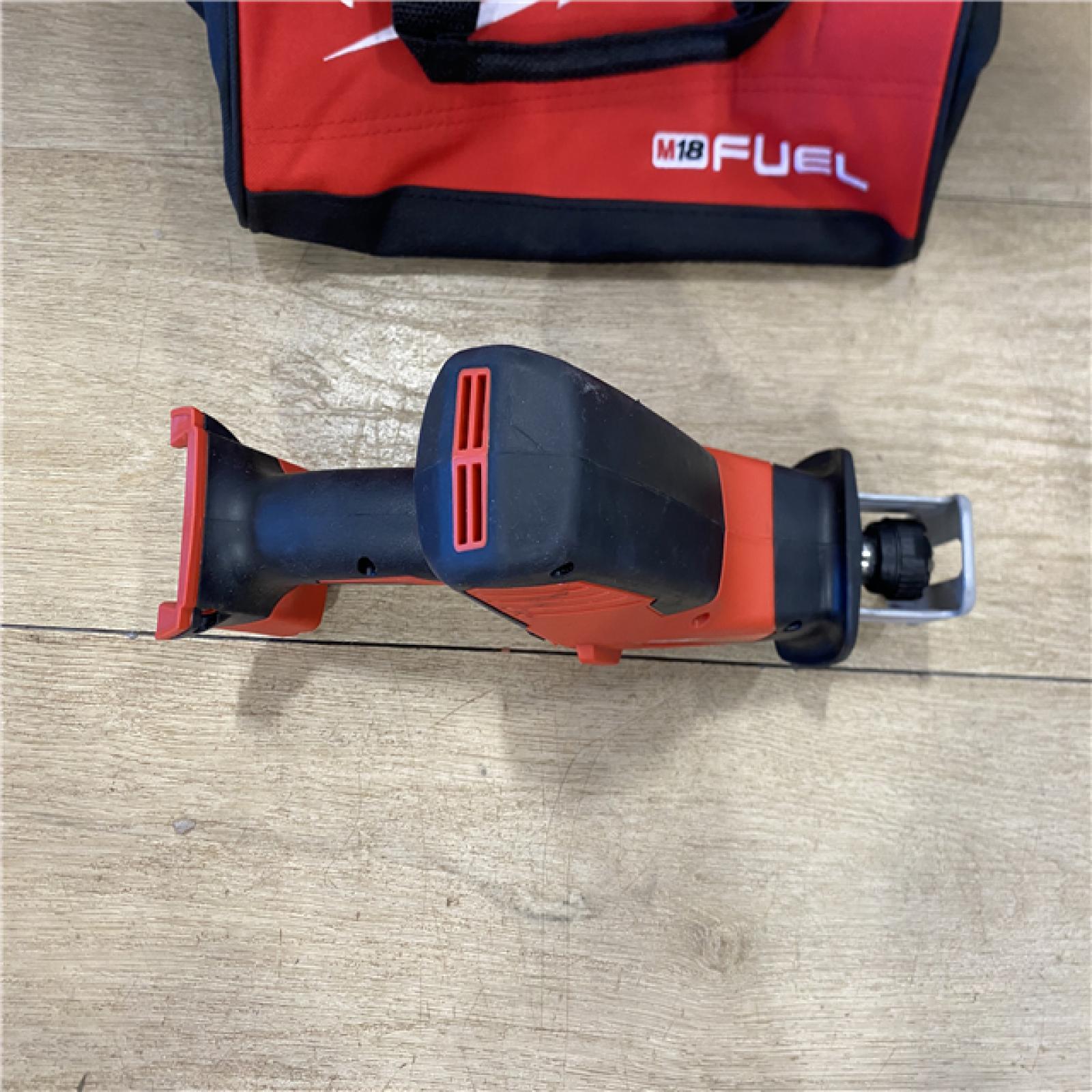 AS-IS Milwaukee M18 18-Volt Lithium-Ion Cordless Hackzall Reciprocating Saw W/ M18 Starter Kit W/ (1) 5.0Ah Battery and Charger