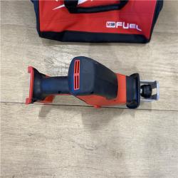 AS-IS Milwaukee M18 18-Volt Lithium-Ion Cordless Hackzall Reciprocating Saw W/ M18 Starter Kit W/ (1) 5.0Ah Battery and Charger