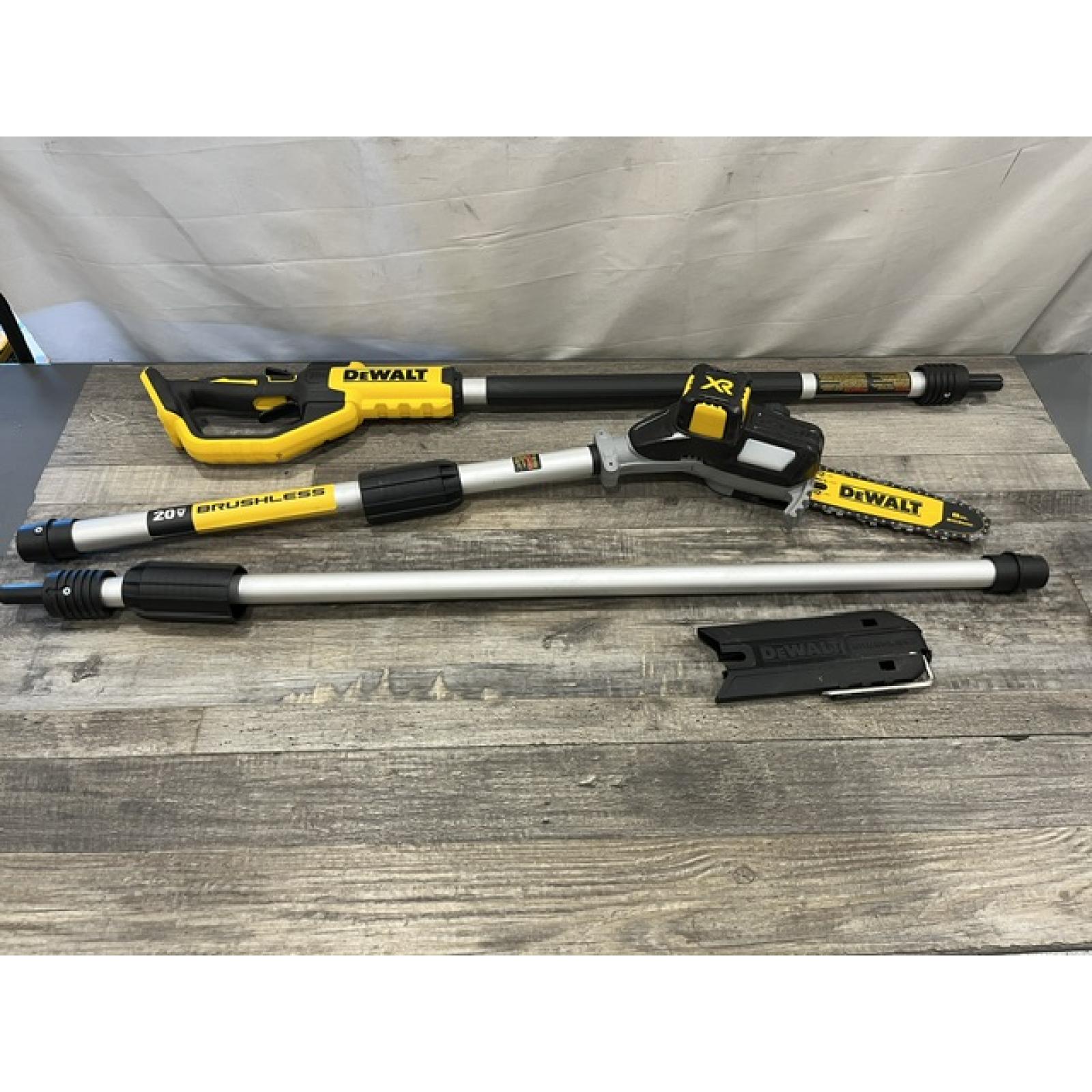 AS-IS DEWALT 20V MAX 8in. Brushless Cordless Battery Powered Pole Saw (Tool Only)