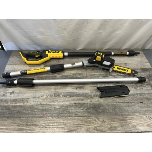 AS-IS DEWALT 20V MAX 8in. Brushless Cordless Battery Powered Pole Saw (Tool Only)