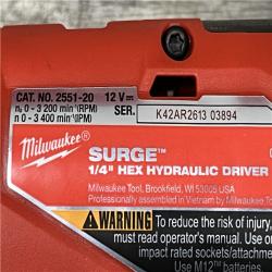 AS-IS Milwaukee FUEL SURGE 12V Lithium-Ion Brushless Cordless 1/4 in. Hex Impact Driver Compact Kit