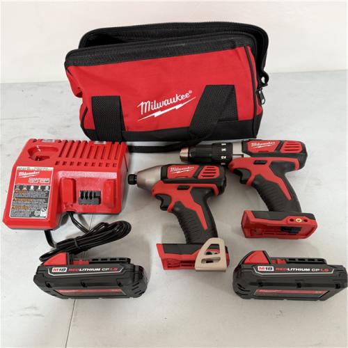 California NEW Milwaukee M18 Compact 2-Tool Combo Kit, Includes (2) 1.5 AH Batteries, Charger and Tool Bag