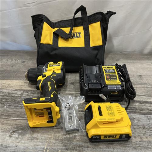 AS-IS DEWALT Atomic 20V Lithium-Ion Cordless Compact 1/2 in. Drill/Driver Kit