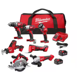 NEW!- Milwaukee M18 18V Cordless 7-Tool Combo Kit