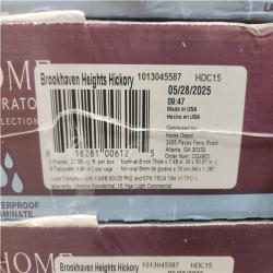 Phoenix NEW Home Decorators Collection Brookhaven Heights Hickory 10 mm T x 7.6 in. W Waterproof Laminate Flooring (505 sq. ft./24 case)