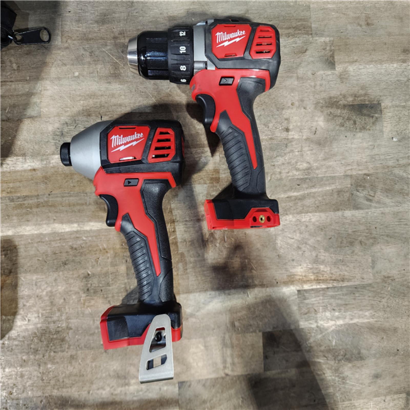 HOUSTON LOCATION - AS-IS Milwaukee M18 Brushed Cordless (2-Tool) Drill/Driver and Impact Driver Kit