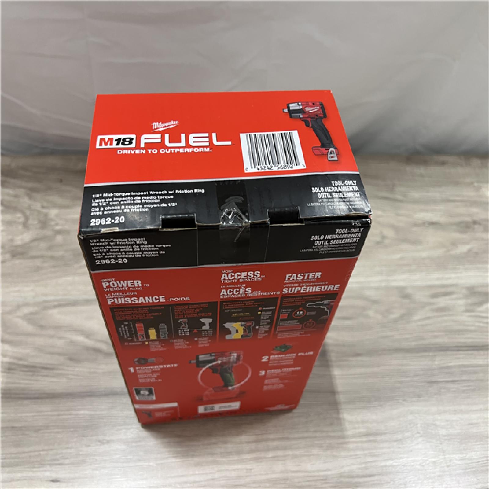 NEW Milwaukee FUEL Gen-2 18V Lithium-Ion Brushless Cordless Mid Torque 1/2 in. Impact Wrench w/Friction Ring (Tool-Only)