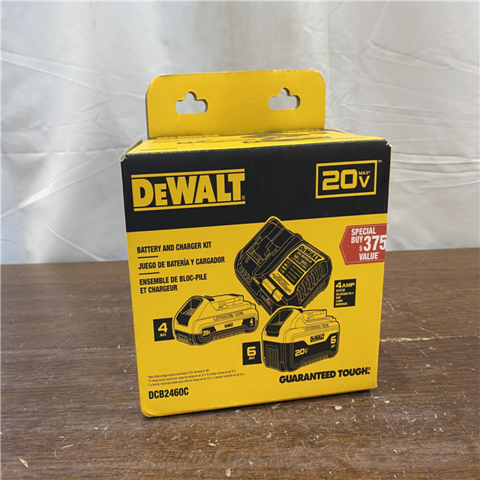 NEW DEWALT 20V MAX Lithium-Ion 6.0Ah and 4.0Ah Battery and Charger Starter Kit