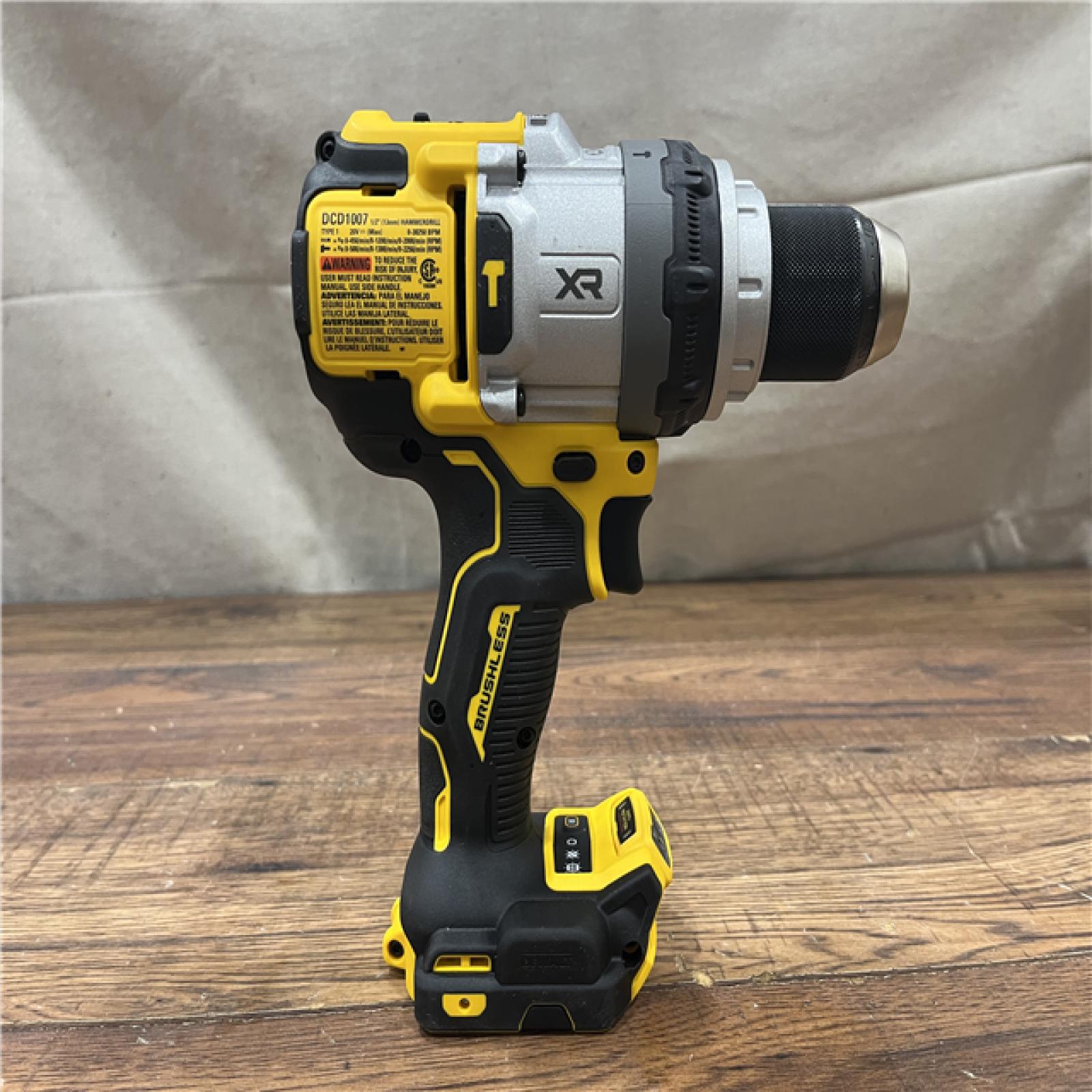 AS-IS DEWALT 20V XR Lithium-Ion Cordless Hammer Drill Kit with 8.0 Ah Battery, Charger and Kit Bag