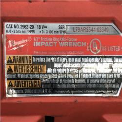 AS-IS Milwaukee FUEL Gen-2 18V Lithium-Ion Brushless Cordless Mid Torque 1/2 in. Impact Wrench w/Friction Ring (Tool-Only)