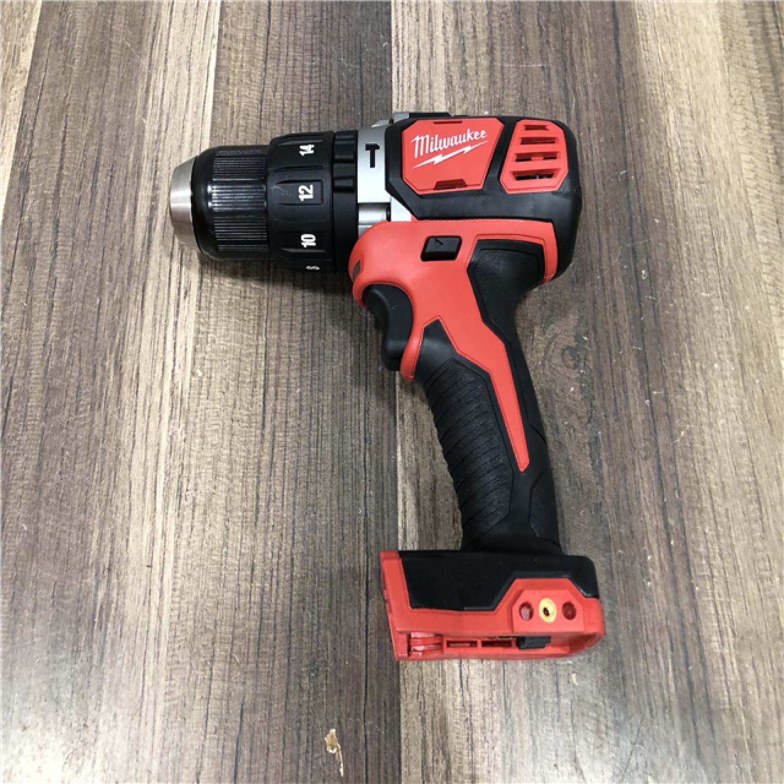 AS-IS Milwaukee 18V Lithium-Ion Cordless 1/2 in. Hammer Drill/Driver (Tool-Only)