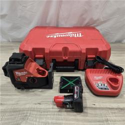 AS-IS Milwaukee-3632-21 M12 Green Beam Laser 360° 3-Plane Kit