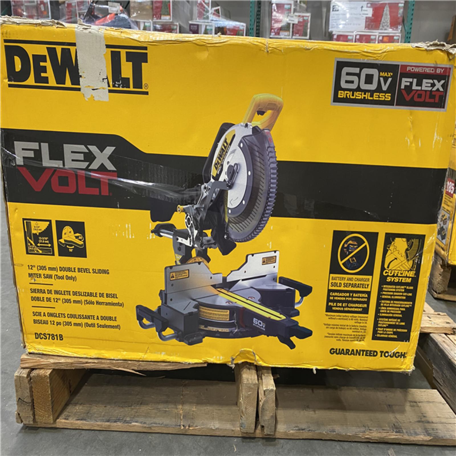 As-Is- DEWALT 60V Lithium-Ion 12 in. Cordless Sliding Miter Saw (Tool Only)