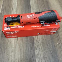 AS-IS  MILWAUKEE 2457-20 .38 in. M12 Cordless Ratchet Only