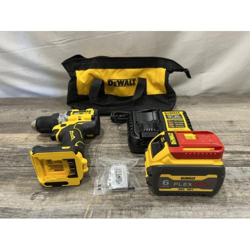 AS-IS DEWALT 20V MAX XR Lithium-Ion Brushless Cordless 1/2 in. Drill/Driver Kit