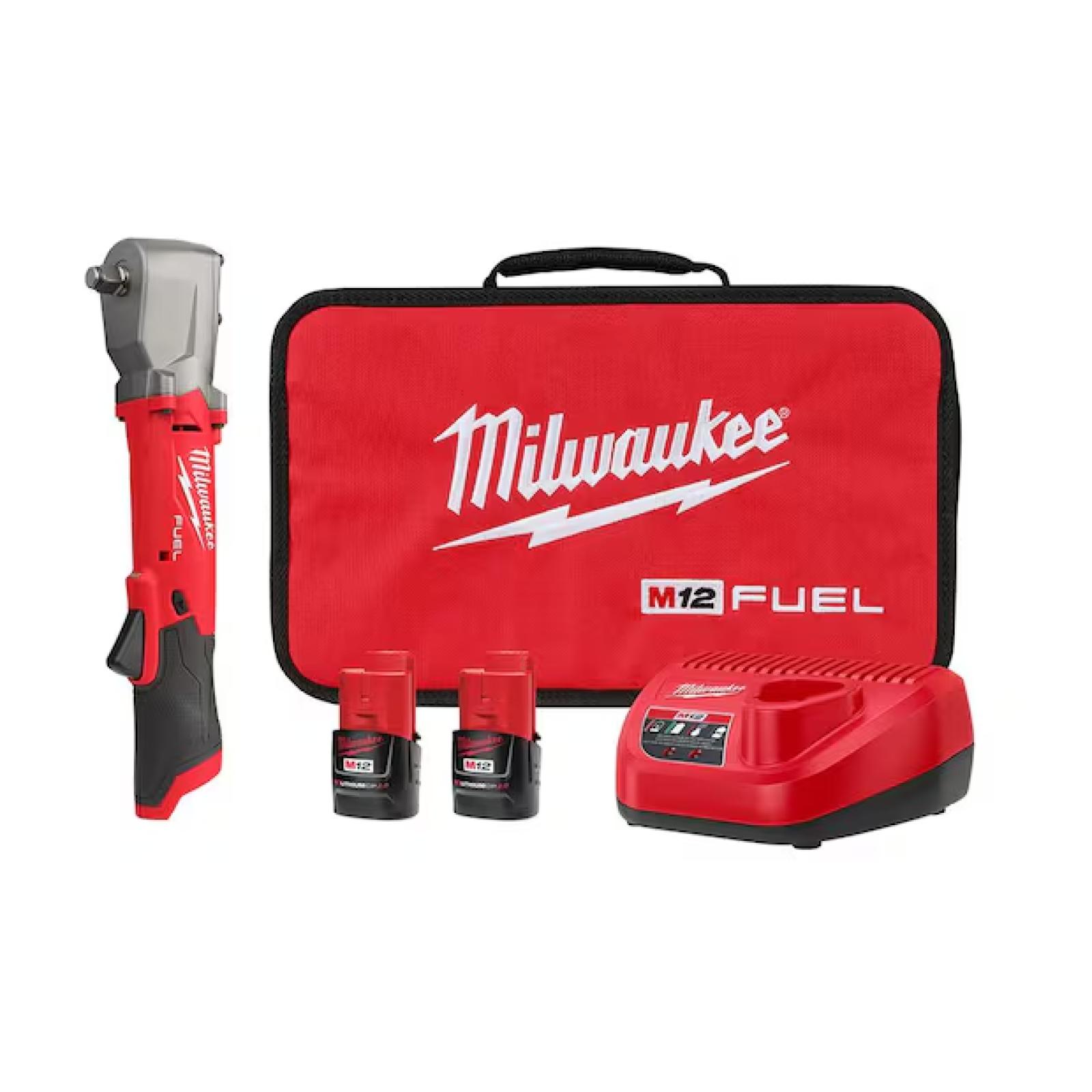 DALLAS LOCATION- NEW!- Milwaukee M12 FUEL 12V Cordless 1/2 in. Right Angle Impact Wrench Kit