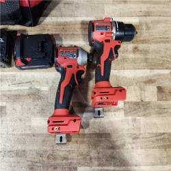 HOUSTON LOCATION - AS - IS Milwaukee 2 Tool Combo Kit W/ (2) Battery & Charger