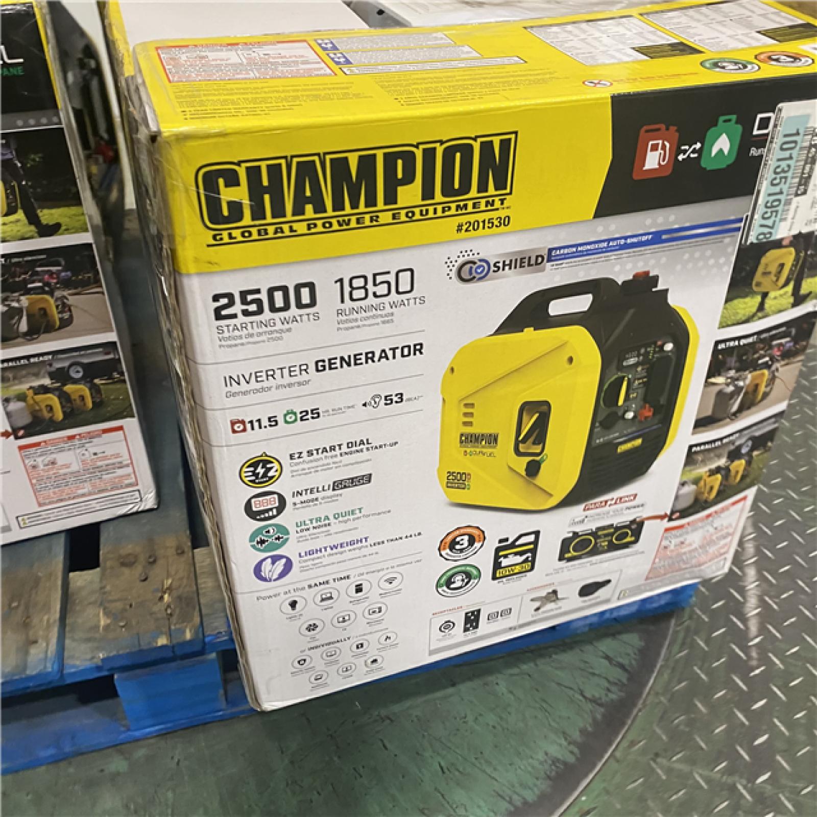 Dallas Location - As-Is Champion Power Equipment 2500/1850-Watt Fuel Gasoline Generator(Lot Of 4)