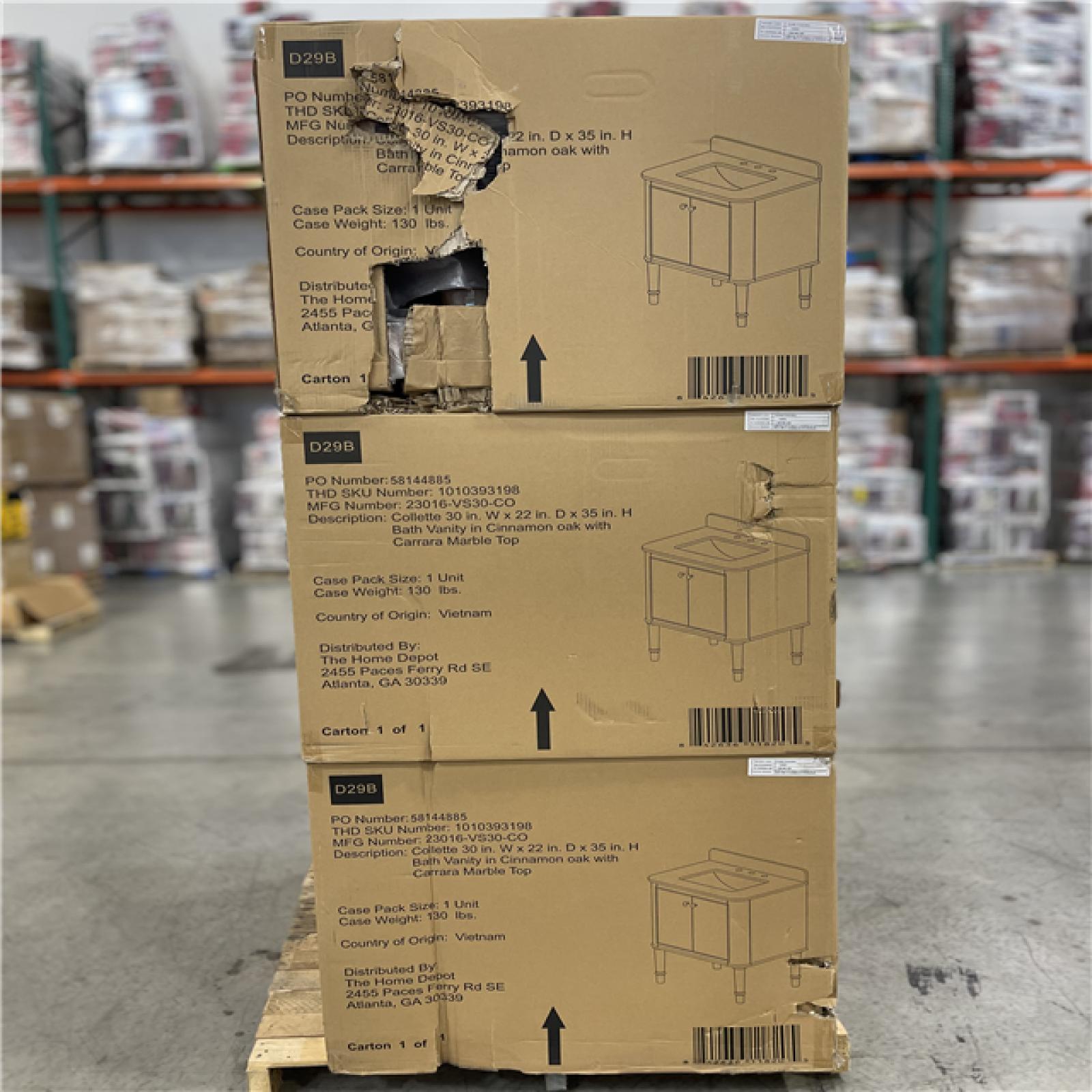 DALLAS LOCATION - BATH VANITY PALLET-(5 UNITS)