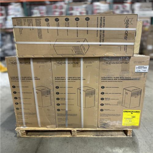 DALLAS LOCATION - SEASONS 8 500 PORTABLE AIR CONDITIONER PALLET-(13 UNITS)