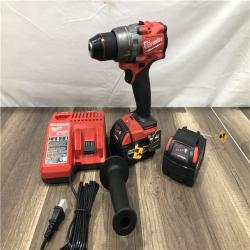 AS-IS Milwaukee FUEL 18V Lithium-Ion Brushless Cordless 1/2 in. Hammer Drill Driver Kit