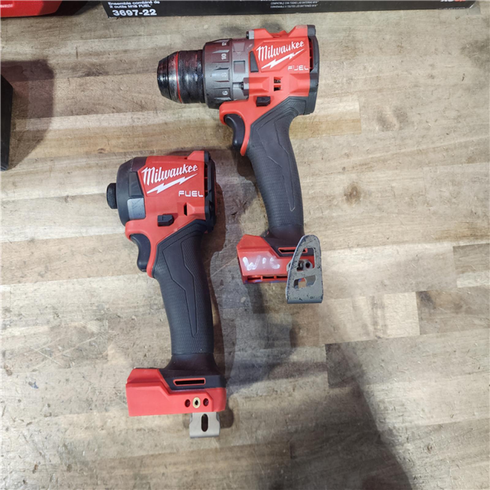 HOUSTON LOCATION - AS-IS Milwaukee FUEL 18V Lithium-Ion Brushless Cordless Hammer Drill and Impact Driver Combo Kit