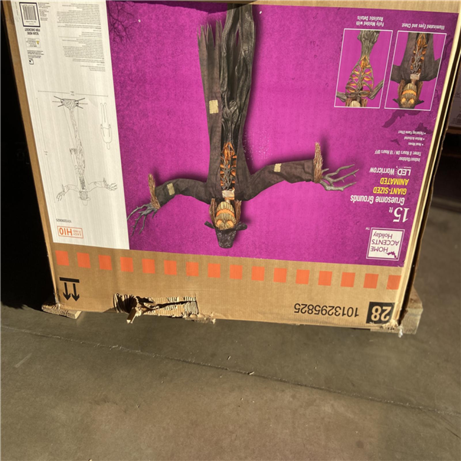 DALLAS LOCATION - Home Accents Holiday 15 ft. Gruesome Grounds Giant-Sized Animated LED Worricrow H10